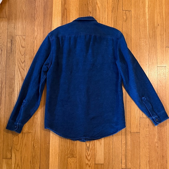 Wallace and Barnes Men's Indigo Blue Casual Button-Down Shirt Jacket - Picture 3 of 4